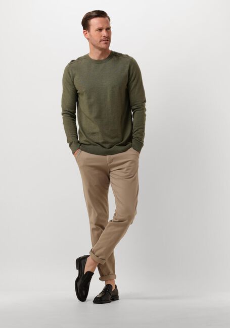 Groene SELECTED HOMME Trui SLHBERG CREW NECK NOOS - large