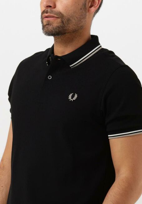 Zwarte FRED PERRY Polo THE TWIN TIPPED FRED PERRY SHIRT - large