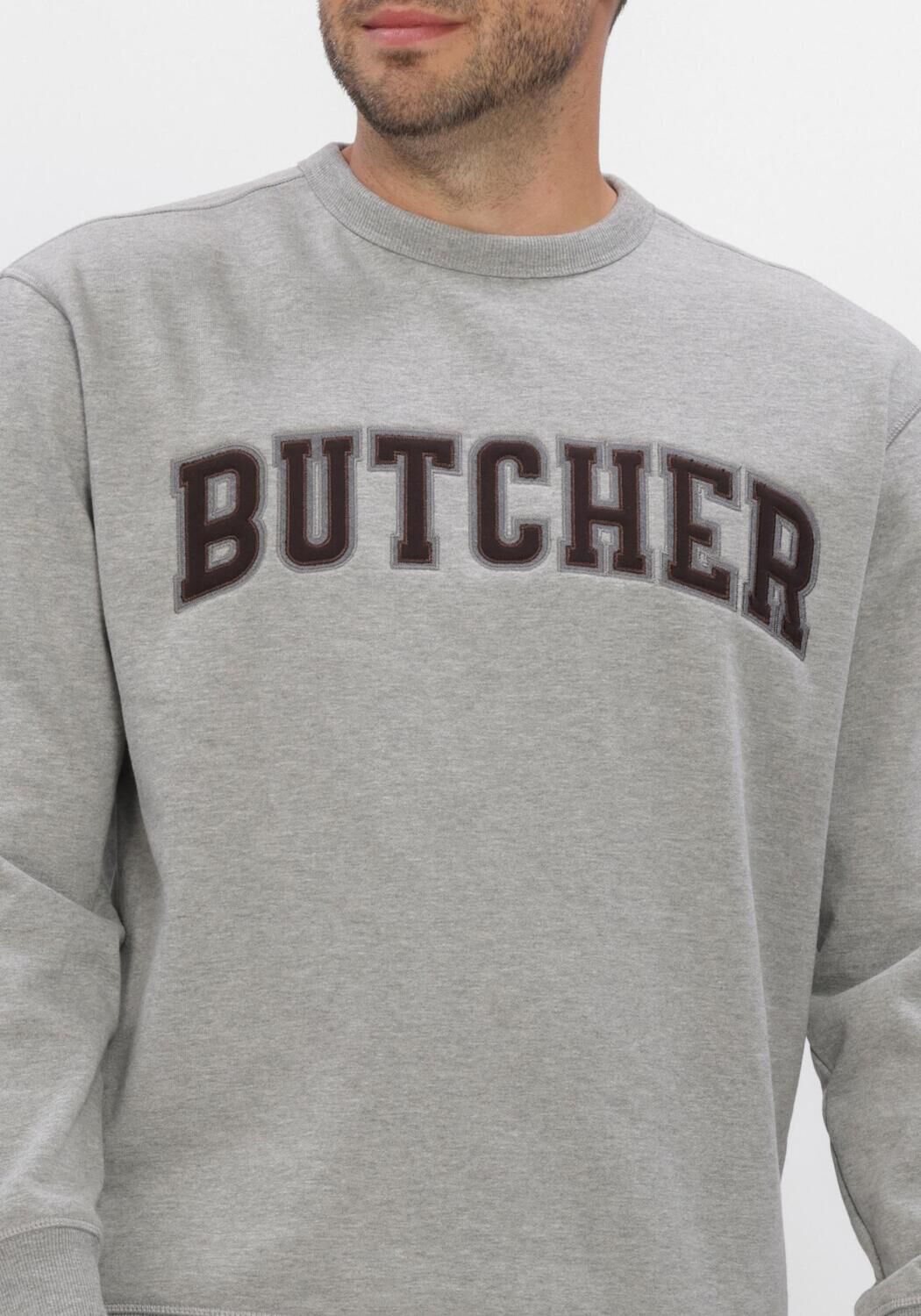 Lichtgrijze BUTCHER OF BLUE Sweater BUTCHER CREW - large