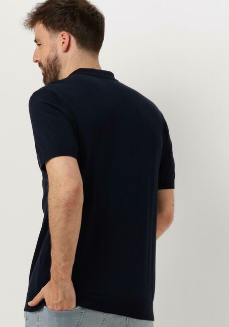 Donkerblauwe SELECTED HOMME Polo SLHBERG SS KNIT POLO NOOS - large