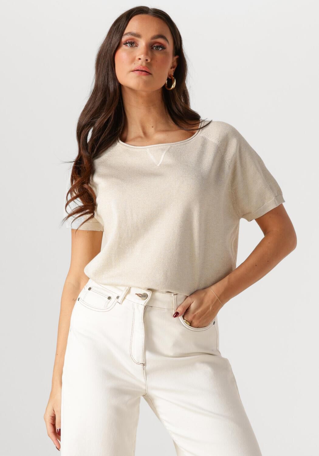 NUKUS Dames Tops & T-shirts Anita Top Lurex Zand