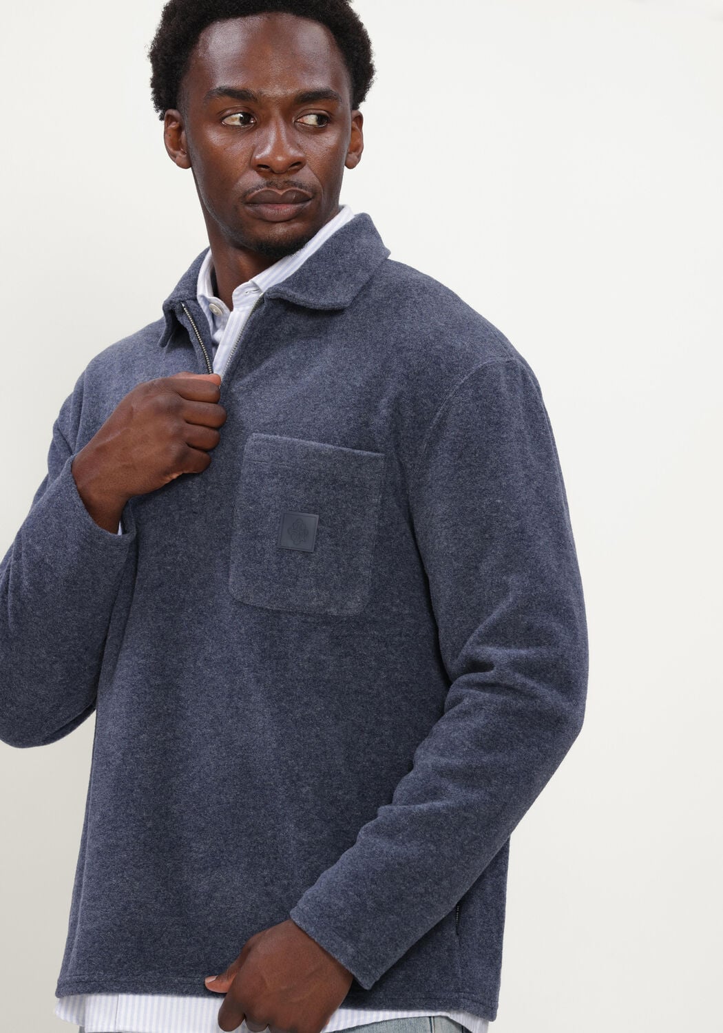 THE GOODPEOPLE Heren Truien & Vesten Leo Donkerblauw