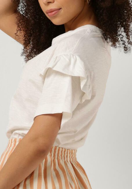 Witte SELECTED FEMME T-shirt SLFRYLIE SS FLORENCE TEE - large
