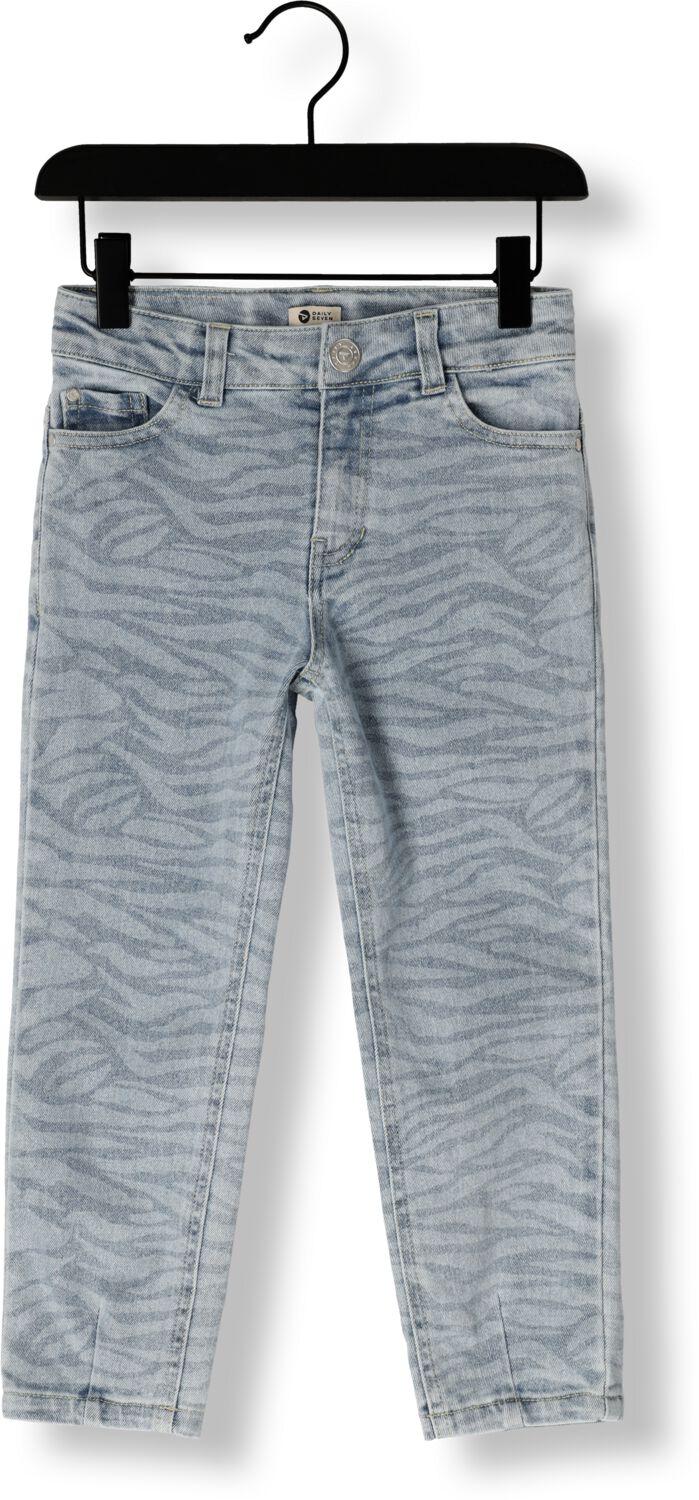 DAILY7 Meisjes Jeans 2500 Mom Fit Animal Lichtblauw
