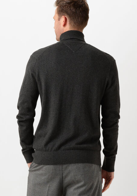 Donkergrijze TOMMY HILFIGER Coltrui PIMA ORG CTN CASHMERE ROLL NECK - large
