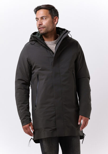 Donkergroene KRAKATAU Gewatteerde jas QM375 - large