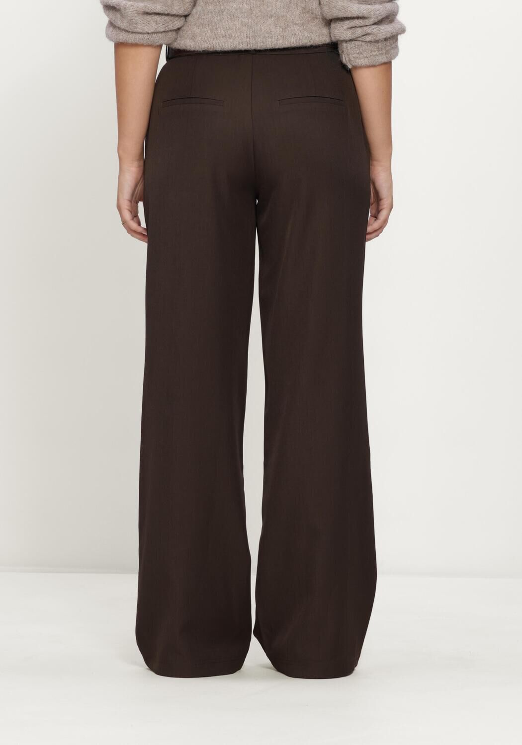 Bruine NOTRE-V Wijde broek NV-IRENE - large