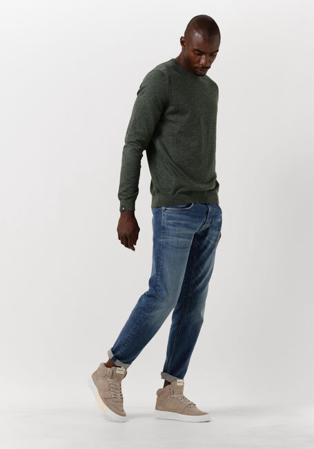 Donkergroene VANGUARD Trui R-NECK COTTON SLUB - large