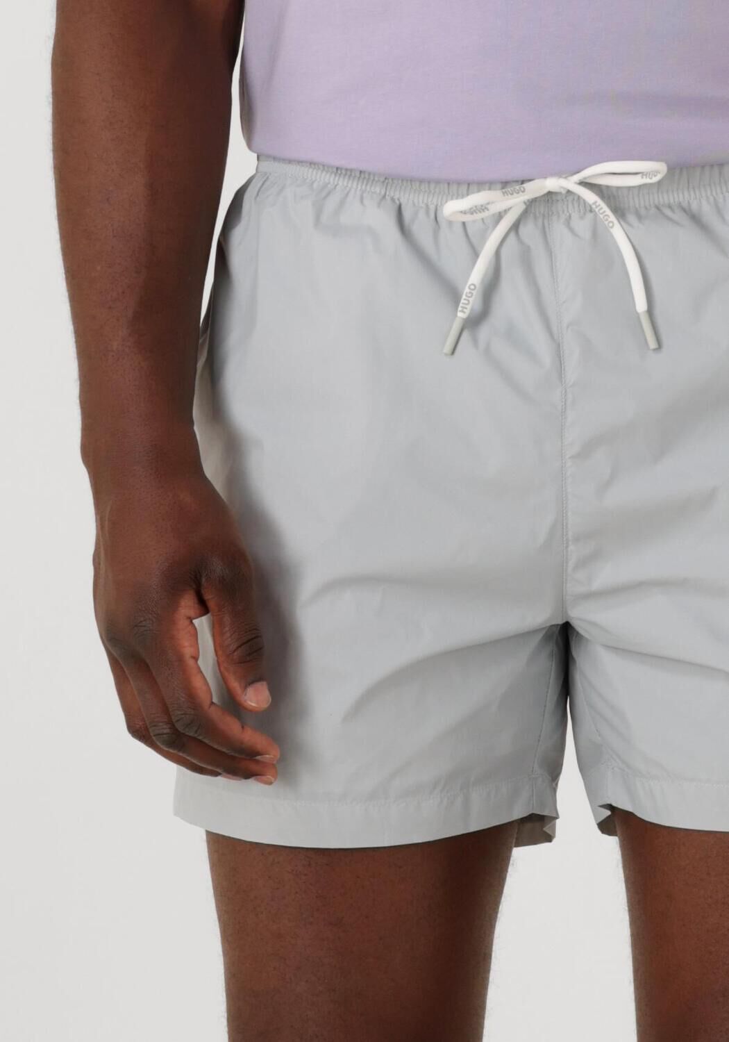 HUGO Heren Zwembroeken Haiti 10234766 Lichtgrijs