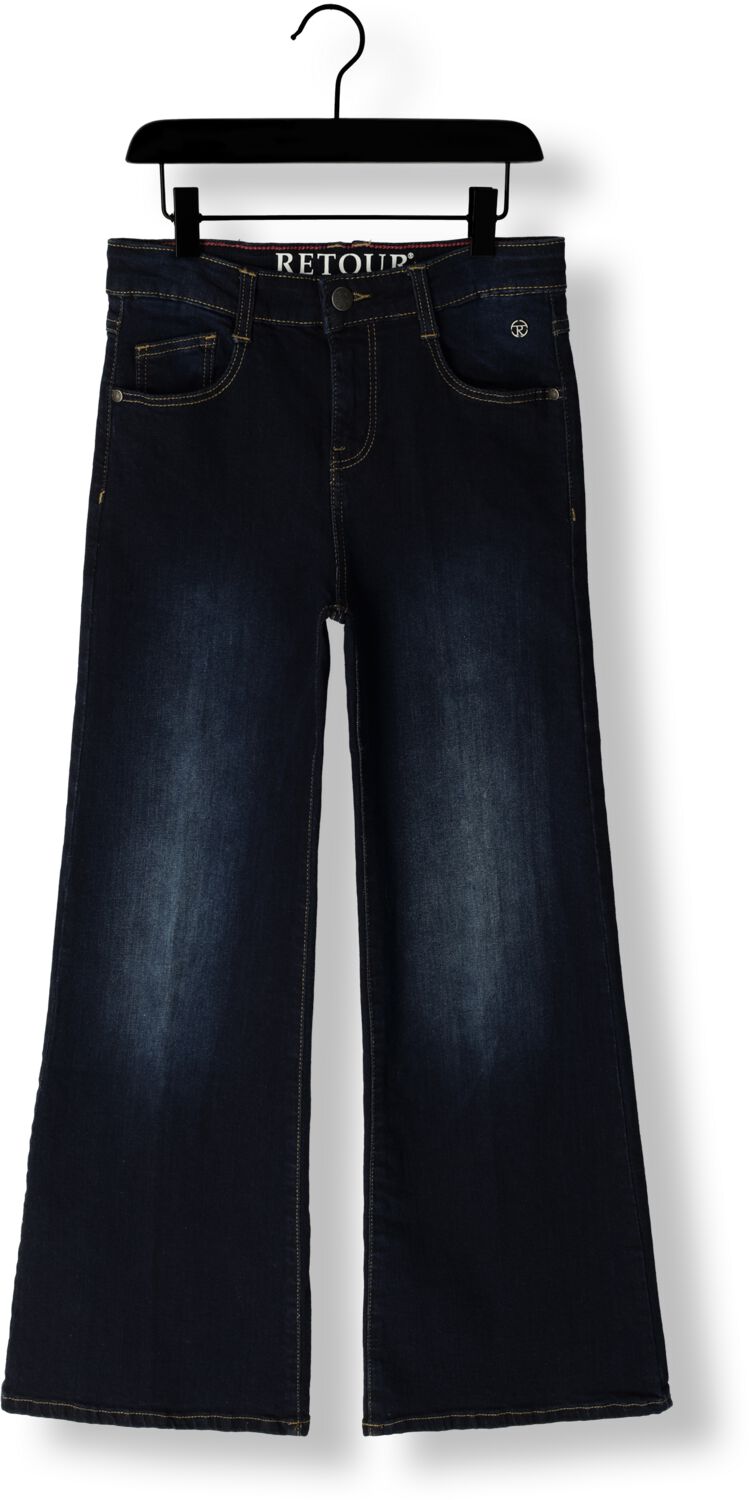 Retour Jeans high waist wide leg jeans Celeste dark blue denim