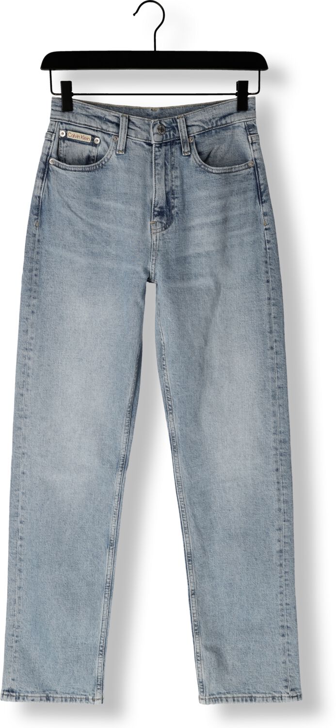 CALVIN KLEIN Dames Jeans High Rise Straight Lichtblauw