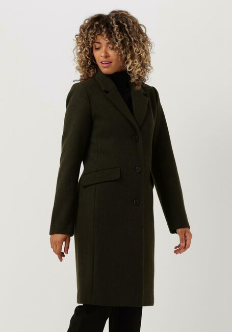 Donkergroene MODSTRÖM Mantel PAMELA COAT - large