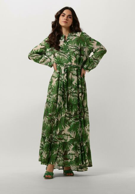 Groene LOLLYS LAUNDRY Maxi jurk NEELL MAXI DRESS LS - large