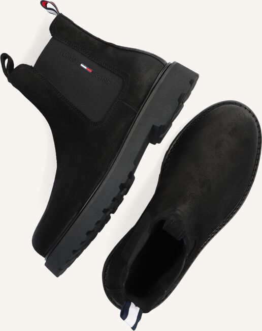 Zwarte TOMMY JEANS Chelsea boots SUEDE CHELSEA Zwarte TOMMY JEANS Chelsea boots SUEDE CHELSEA - large