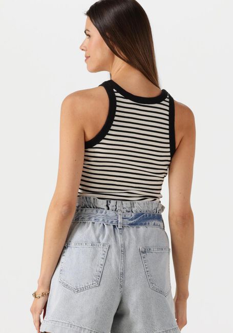 Witte CATWALK JUNKIE Top STRIPED RIBBED SINGLET - large