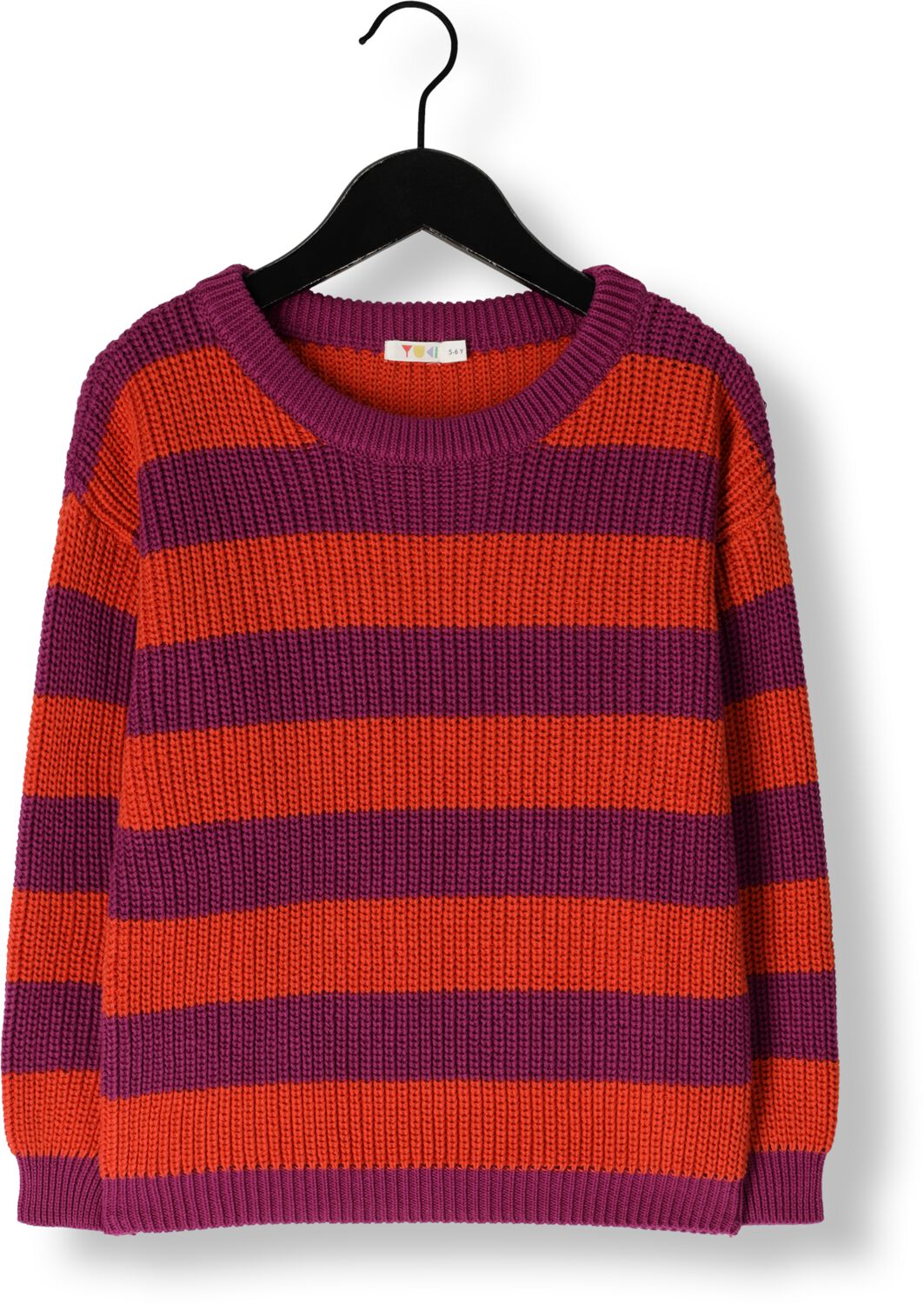 YUKI KIDSWEAR Meisjes Truien & Vesten Stripes Knitted Sweater Paars