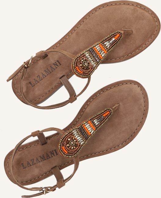 Taupe LAZAMANI Platte sandalen 75.774 Taupe LAZAMANI Platte sandalen 75.774 - large