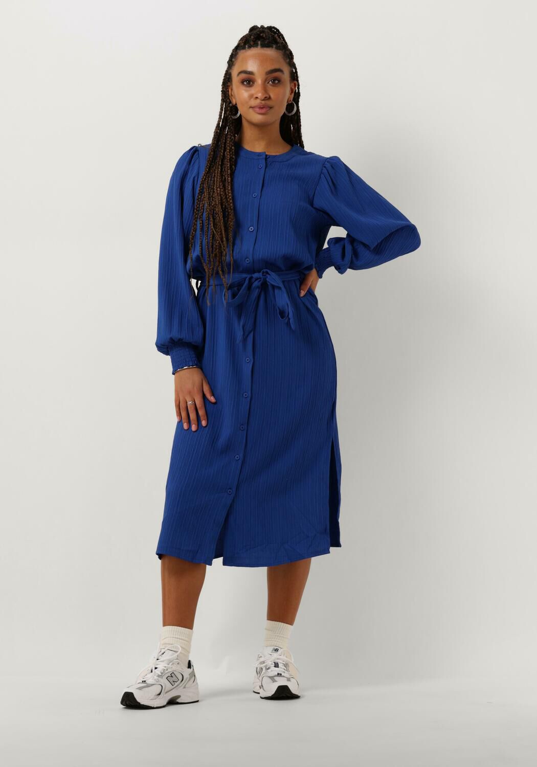 Moves Kolman Midi Jurk Blue Dames