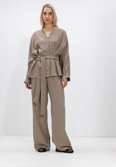 Taupe NEO NOIR Blouses ELLERY CREPE BLOUSE - large