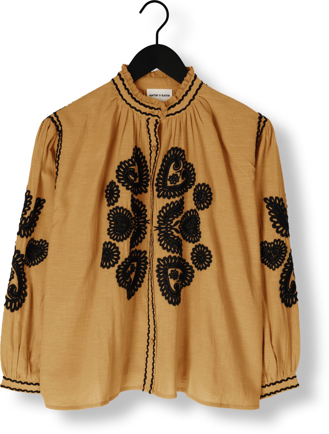 ANTIK BATIK Dames Blouses Robby Blouse Camel