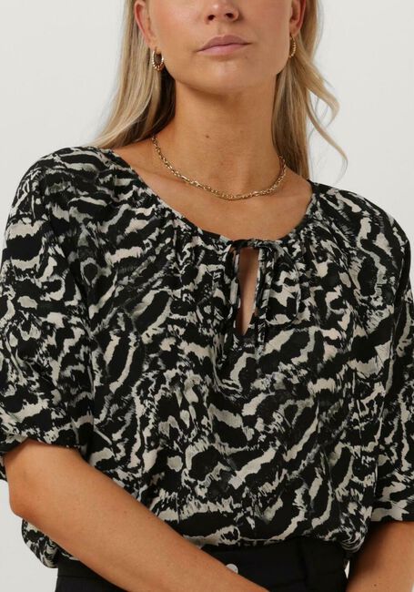 Grijze VANILIA Blouses PUFF SLEEVE TOP - large