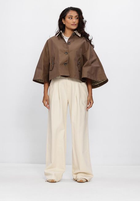 Bruine Y.A.S. Jack YASMALOMA SHORT TRENCH CAPE - large