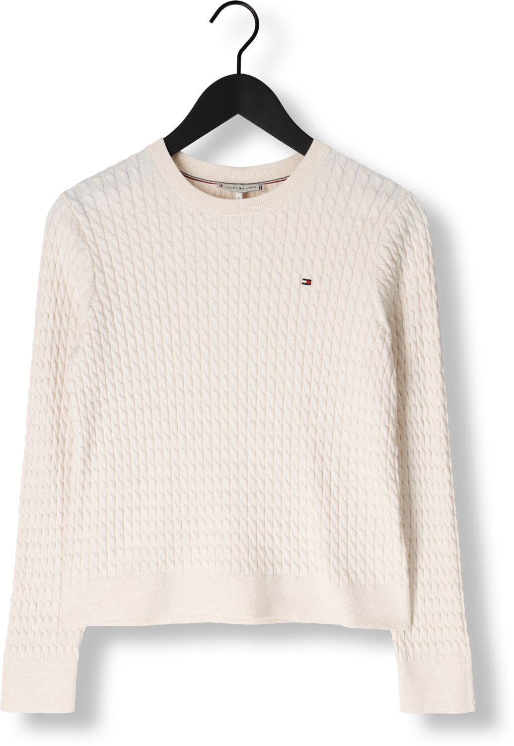 TOMMY HILFIGER Dames Truien & Vesten Co Cable Fine Cg Gebroken Wit