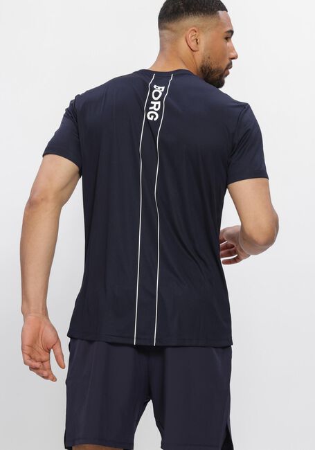 Donkerblauwe BJORN BORG Sportshirts ACE LIGHT T-SHIRT - large