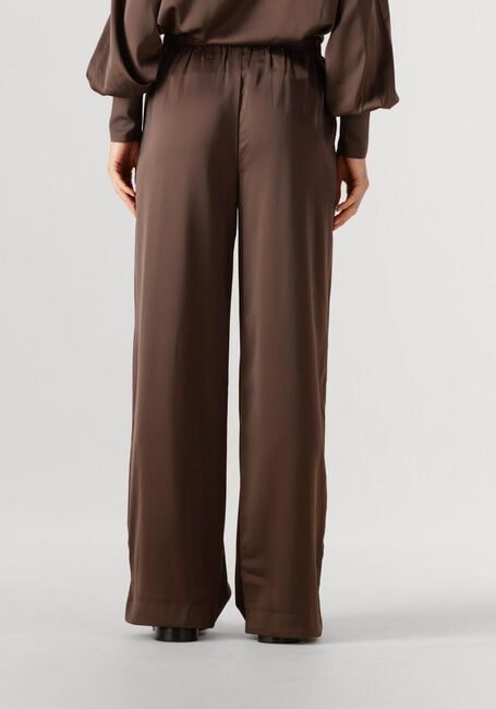 Bruine Y.A.S. Wijde broek YASPELANA HW PANT - large