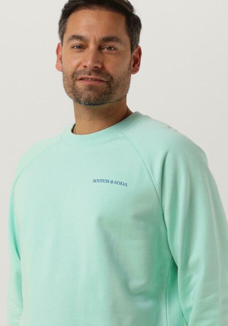 Mint SCOTCH & SODA Sweater UNISEX CREWNECK SWEATSHIRT IN ORGANIC COTTON - large