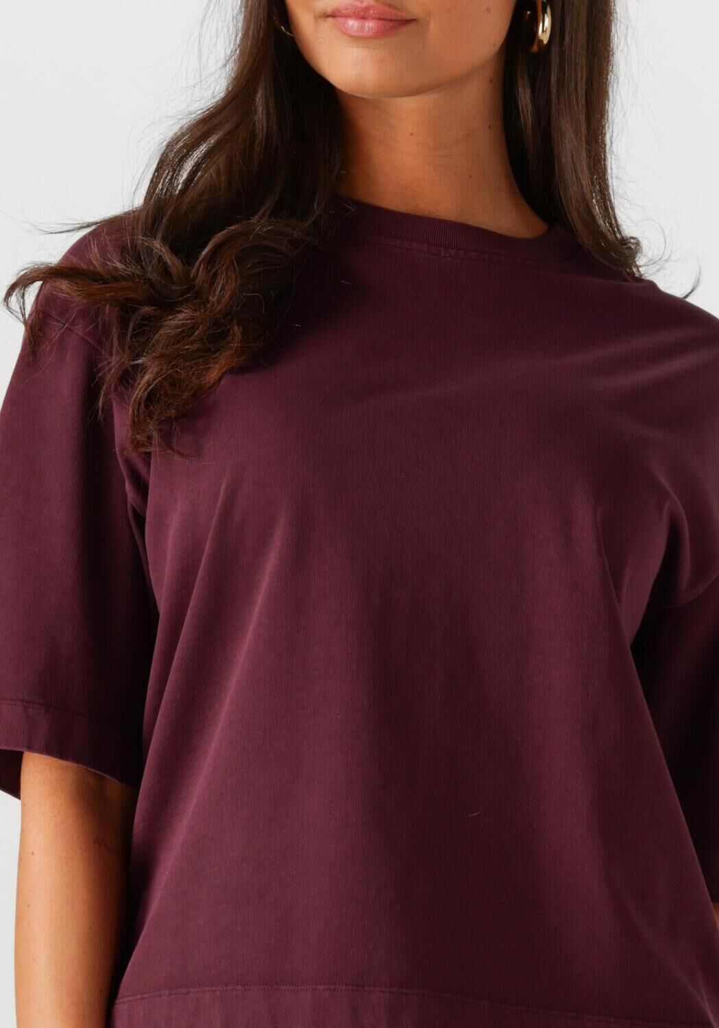 CATWALK JUNKIE Dames Tops & T-shirts Loose Fit Tshirt Bordeaux