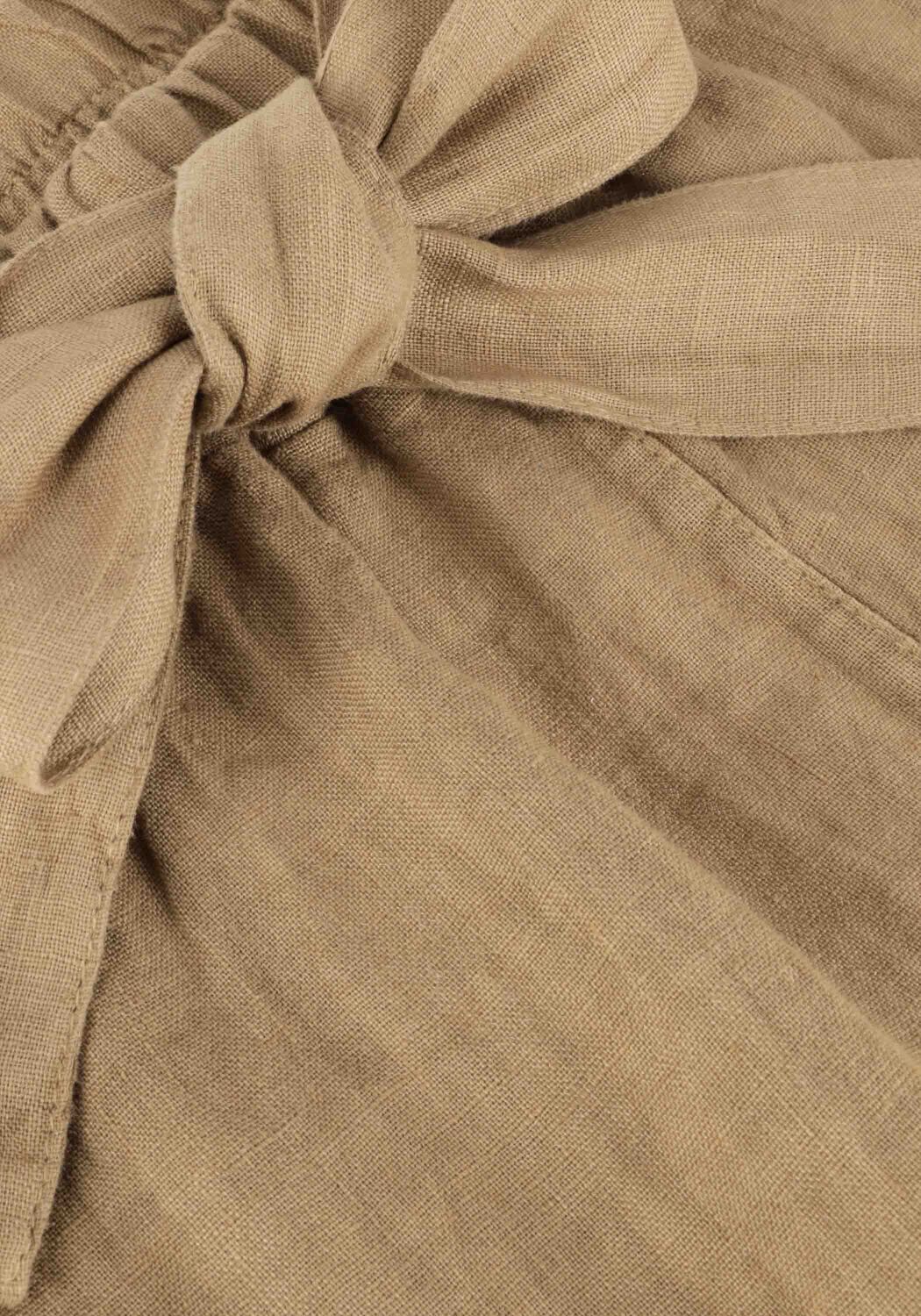 Khaki BY-BAR Korte broek JUNE LINNEN SHORT - large