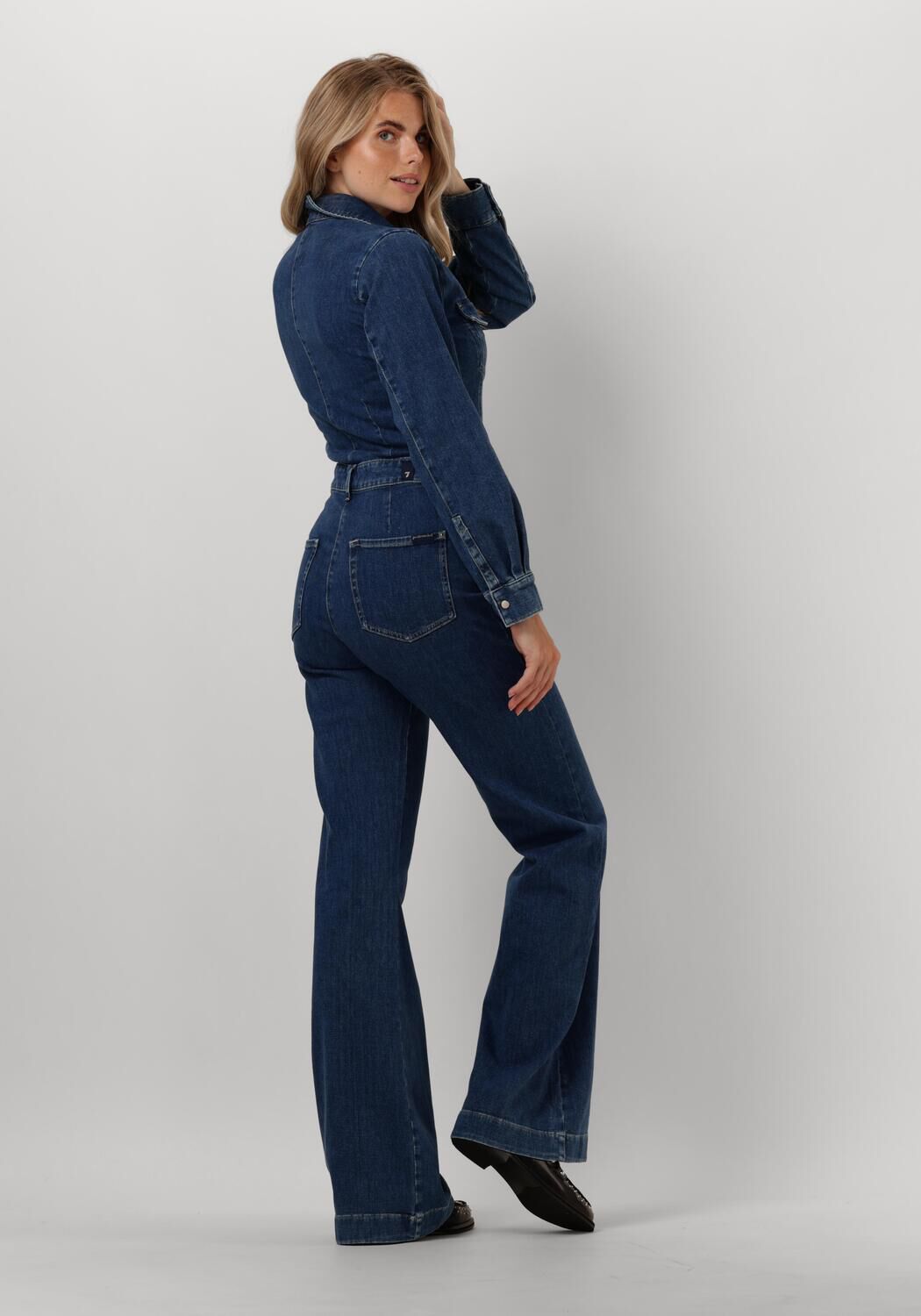 7 FOR ALL MANKIND Dames Jumpsuits Luxe Jumpsuit Lady Blauw