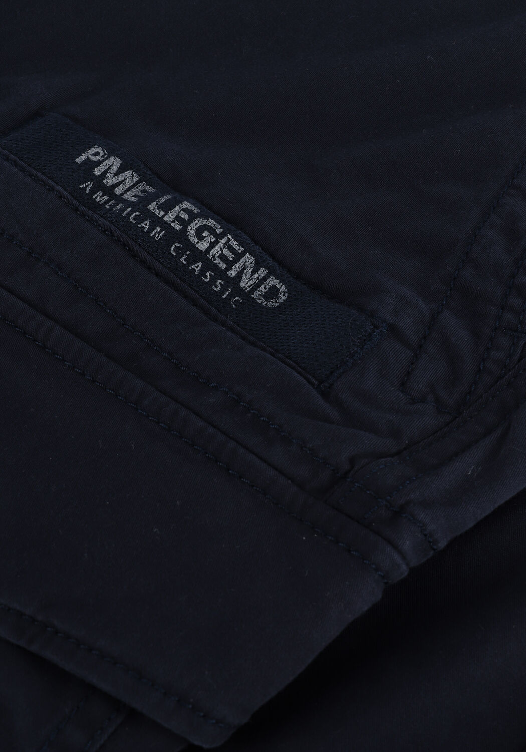 Donkerblauwe PME LEGEND Korte broek NORDROP CARGO SHORTS STRETCH TWILL - large