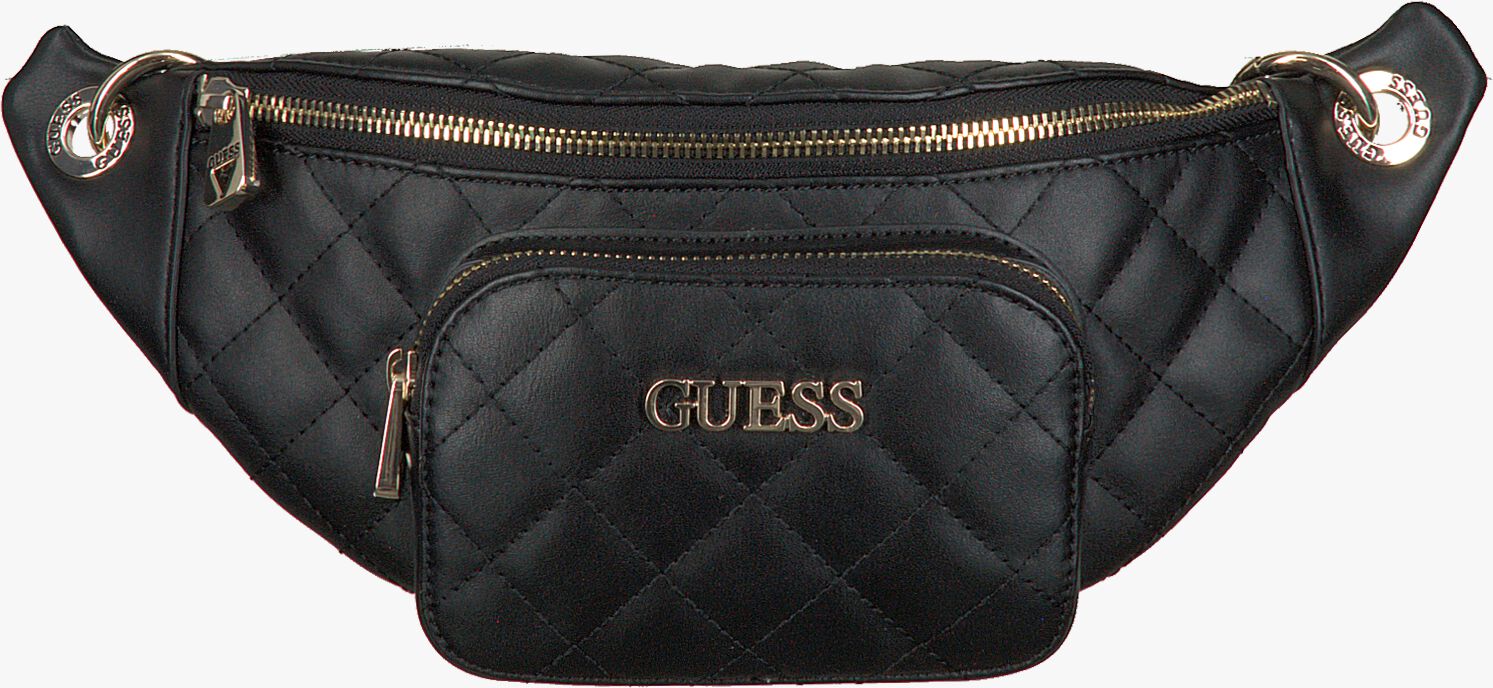 Zwarte GUESS ILLY CROSSBODY BELT BAG Schoudertas Omoda