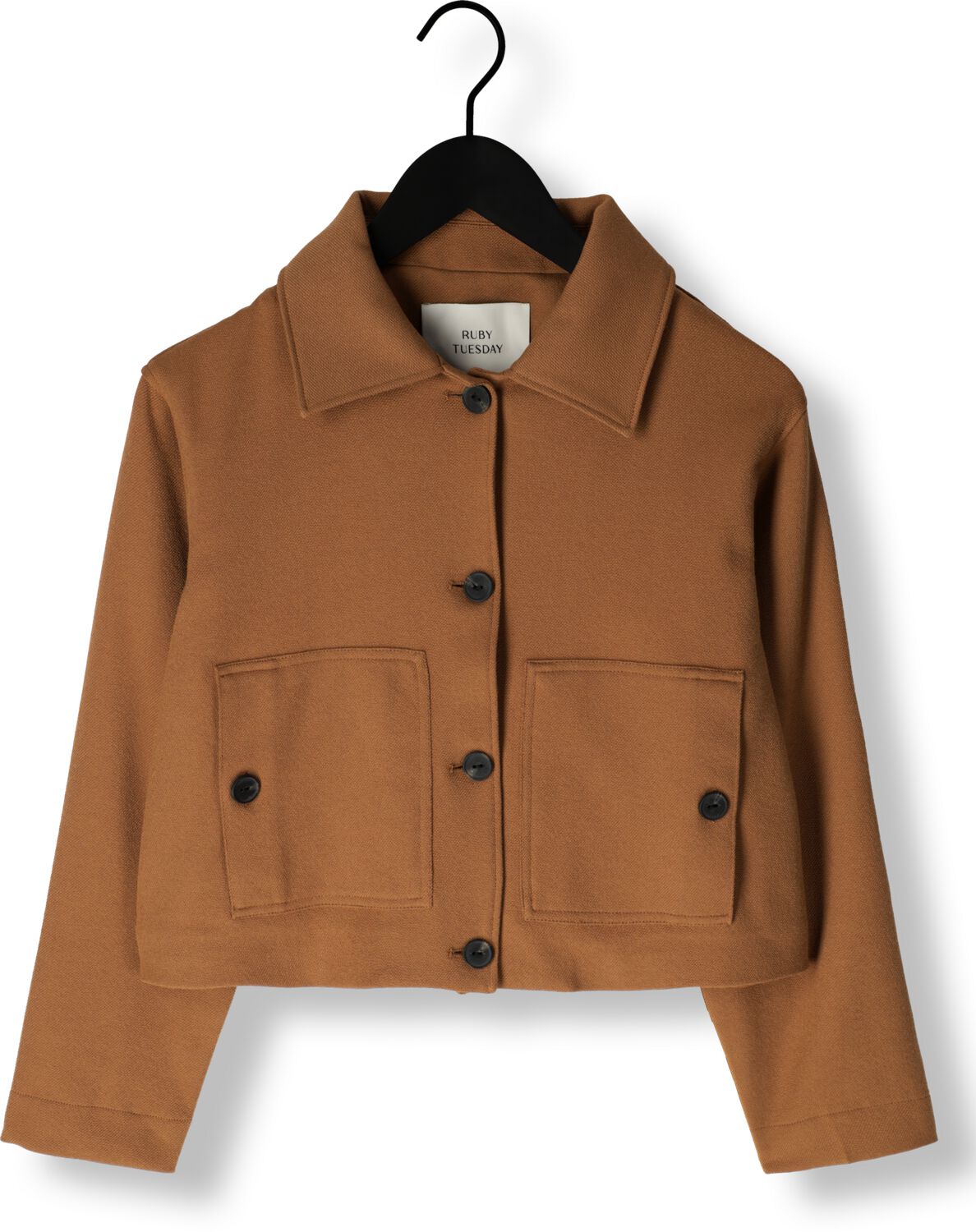 RUBY TUESDAY Dames Jassen Ramse Short Jacket Patched Pockets Camel
