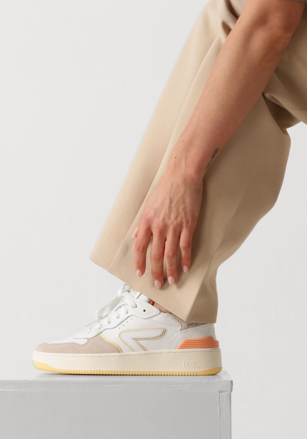 Witte HUB Lage sneakers SMASH - large