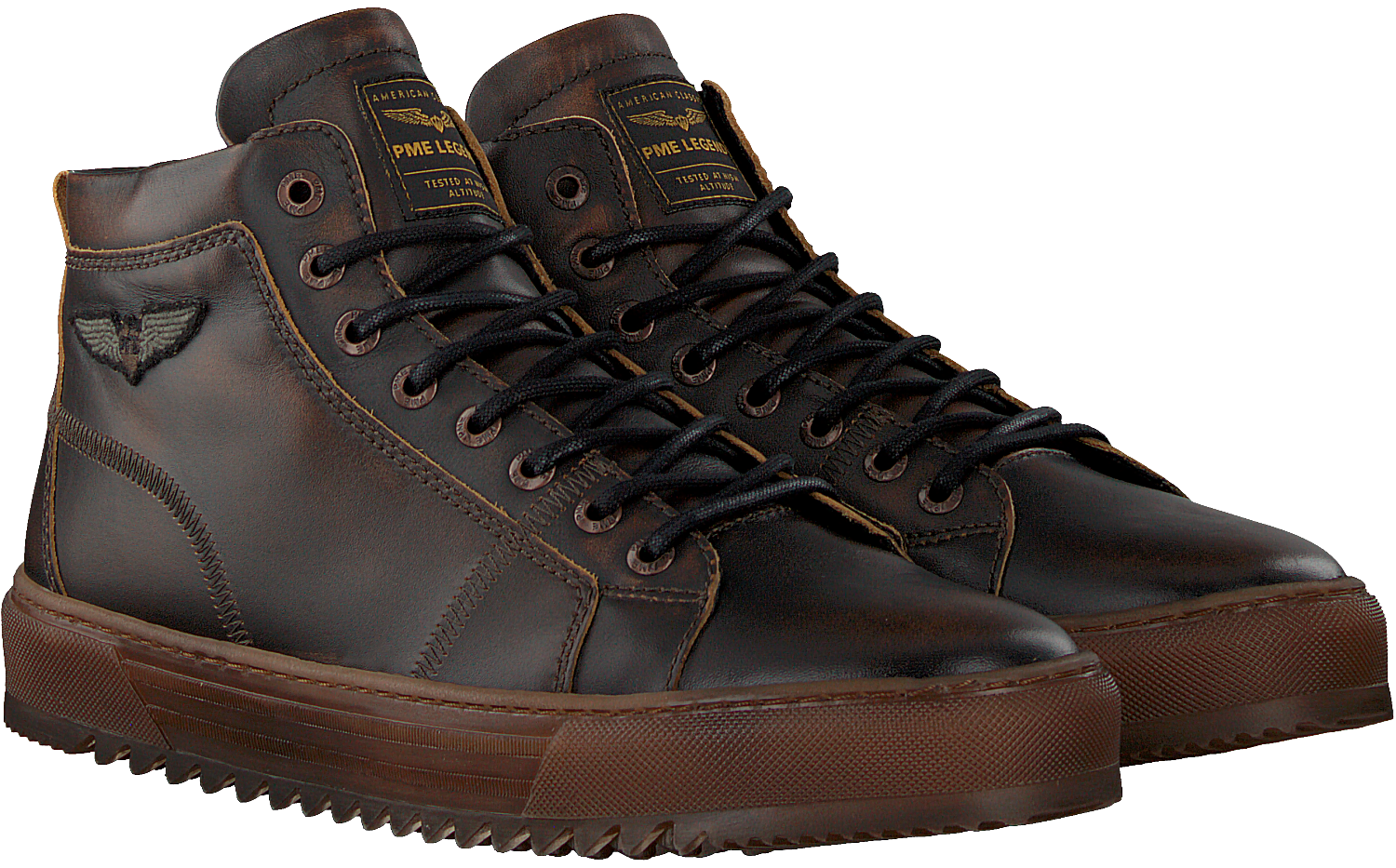 Bruine PME Hoge sneaker TITON | Omoda