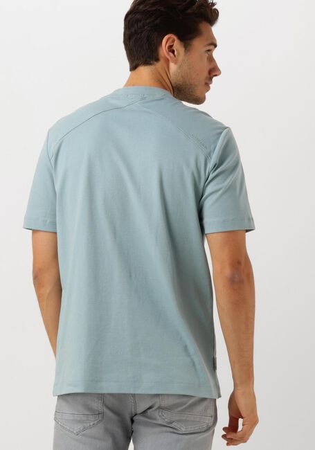 Blauwe CAST IRON T-shirt SHORT SLEEVE R-NECK REGULAR FIT INTERLOCK - large