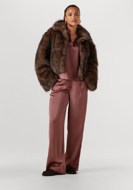 Bruine NEO NOIR Faux fur jas STEFF FAUX FUR JACKET - large