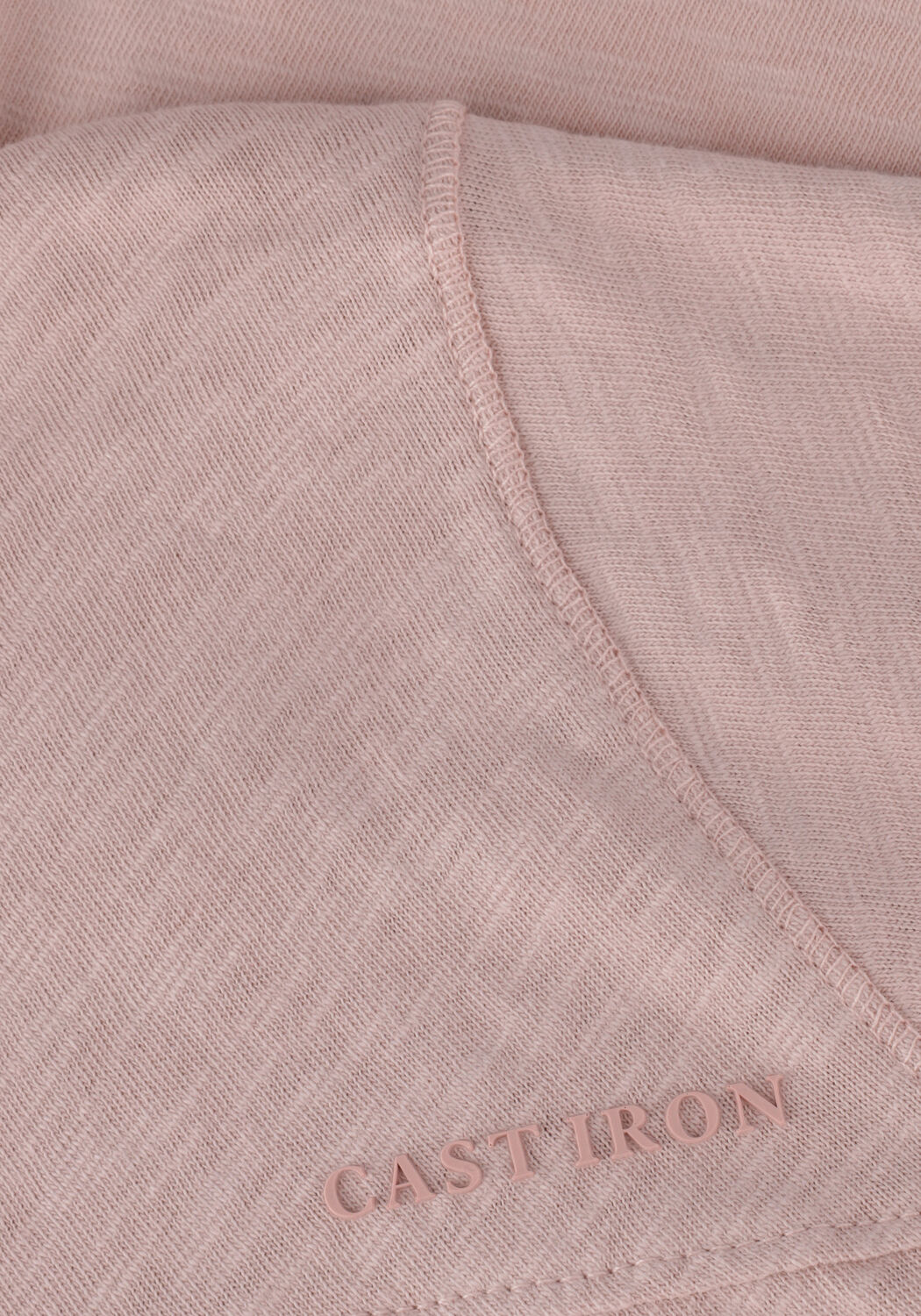 Lichtroze CAST IRON T-shirt SHORT SLEEVE R-NECK SLUB JERSEY - large