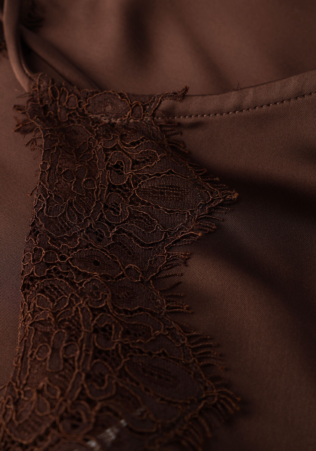 Bruine HAUTE L'AMITI&Eacute; Tops & T-shirts NAOMI ASYM LINGERIE TOP - large