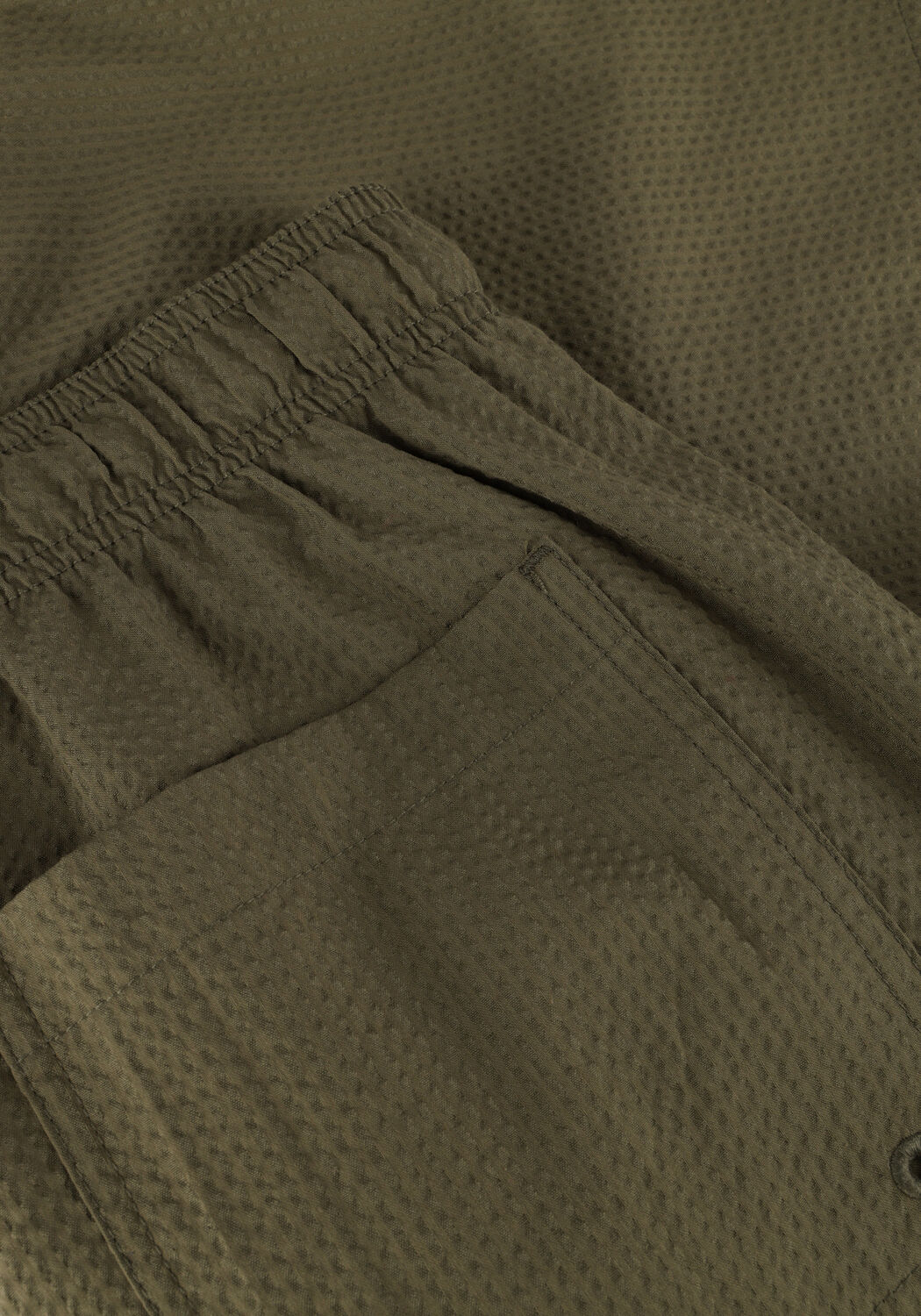 Olijf SELECTED MEN Zwembroeken SLHCOOPER-SEERSUCKER SWIMSHORTS - large