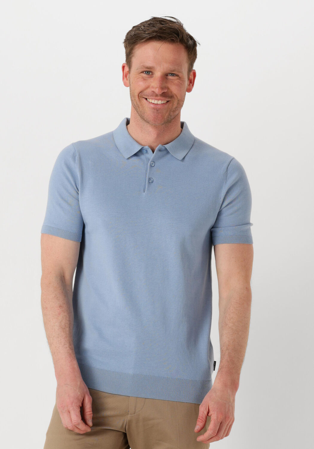 SAINT STEVE Heren Polo's & T-shirts Chris Lichtblauw