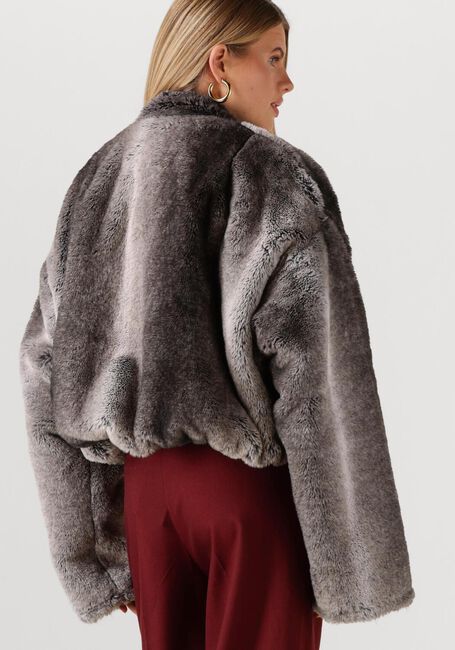 Grijze EST'SEVEN Faux fur jas KINSKI WILD JACKET - large