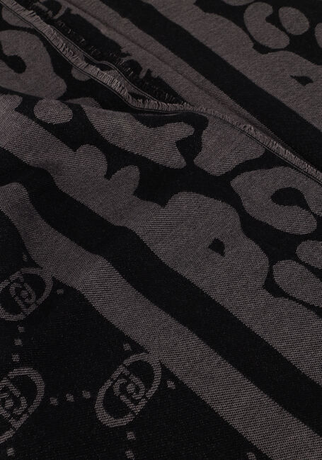 Zwarte LIU JO Sjaal STOLA JACQUARD MONOGRAM ANIMAL - large