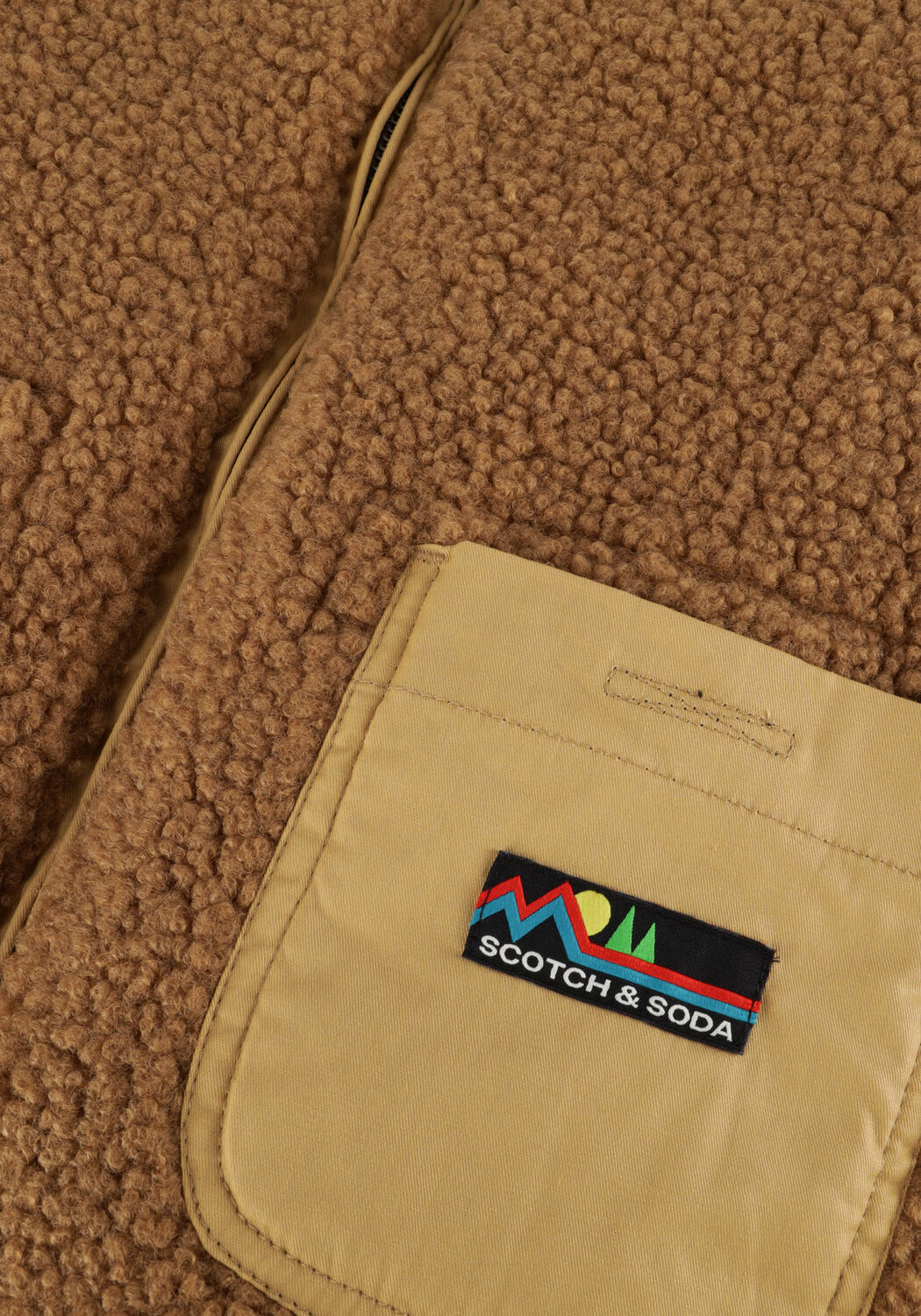 Groene SCOTCH & SODA Bodywarmer REVERSIBLE PADDED BODYWARMER - large