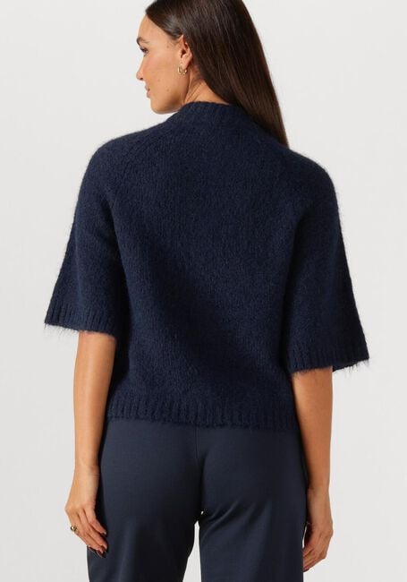 Donkerblauwe NEO NOIR Trui BENUTA FLUFFY KNIT CARDIGAN - large