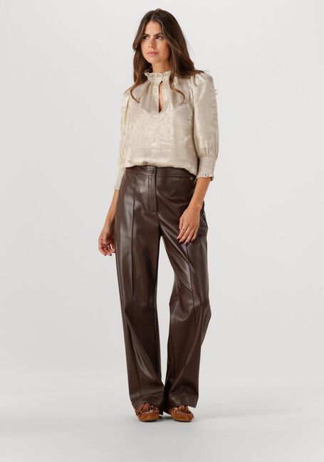 Bruine LIU JO Wijde broek PANT SPALMATO - large
