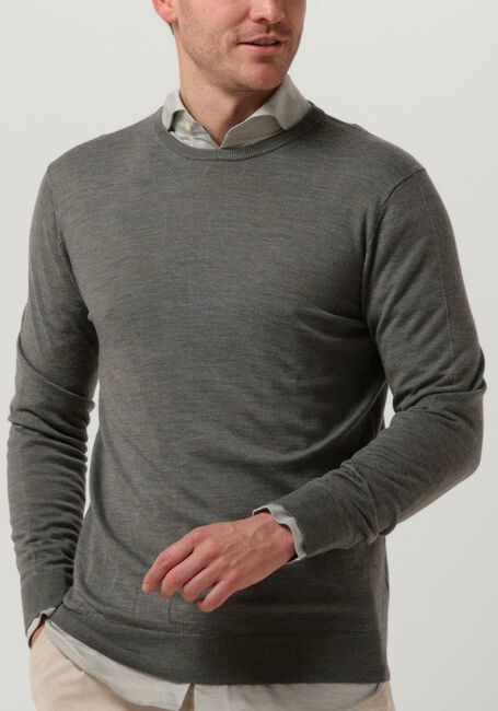 Groene PROFUOMO Trui PULLOVER CREW NECK - large